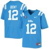 Kinkead Dent Ole Miss Rebels College Football Jersey - Powder Blue