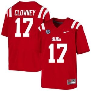 Demon Clowney Ole Miss Rebels College Football Jersey - Red