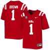 A.J. Brown Ole Miss Rebels College Football Jersey - Red