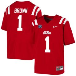 A.J. Brown Ole Miss Rebels College Football Jersey - Red