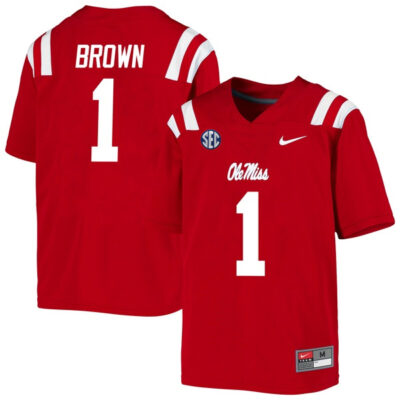 A.J. Brown Ole Miss Rebels College Football Jersey - Red