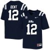 Kinkead Dent Ole Miss Rebels College Football Jersey - Navy