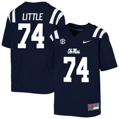 Greg Little Ole Miss Rebels College Football Jersey - Navy