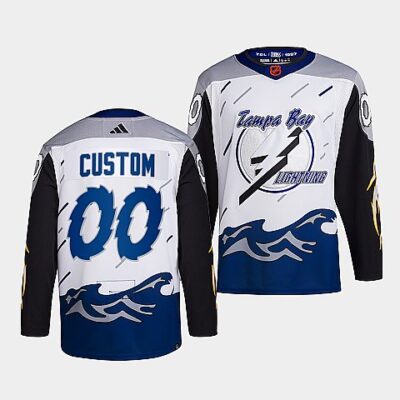 Custom Tampa Bay Lightning 2022 Reverse Retro 2.0 Jersey - All Stitched