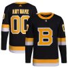 Custom Boston Bruins Black Alternate Jersey Patch Collection - All Stitched