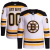 Boston Bruins White Away Custom Jersey Patch Collection - All Stitched
