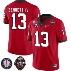 Alternative view of Georgia Bulldogs Football Champions Patch Jersey - All Stitched