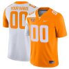 Custom Tennessee Volunteers Football Orange White Mashup Jersey - All Stitched