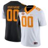 Custom Tennessee Volunteers Football White Black Mashup Jersey - All Stitched