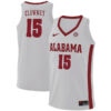 Noah Clowney #15 Alabama Crimson Tide College Basketball White Game Jersey - All Stitched