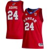 KJ Adams #24 Kansas Jayhawks College Basketball Red Game Jersey - All Stitched