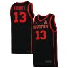 J'Wan Roberts #13 Houston Cougars College Basketball Black Game Jersey - All Stitched