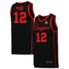 Tramon Mark #12 Houston Cougars College Basketball Black Courgar Game Jersey - All Stitched