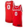 Marcus Sasser #0 Houston Cougars College Basketball Red Game Jersey - All Stitched