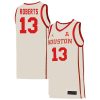 J'Wan Roberts #13 Houston Cougars College Basketball White Game Jersey - All Stitched