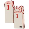 Jamal Shead #1 Houston Cougars College Basketball White Game Jersey - All Stitched