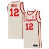 Tramon Mark #12 Houston Cougars College Basketball WhiteCourgar Game Jersey - All Stitched