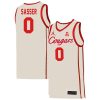 Marcus Sasser #0 Houston Cougars College Basketball WhiteCourgar Game Jersey - All Stitched