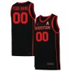 Houston Cougars College Basketball Custom Black Game Jersey - All Stitched