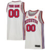 Houston Cougars Basketball Throwback White Custom Jersey - All Stitched