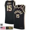 Zach Edey #15 Purdue Boilermakers College Basketball Black Game Jersey - All Stitched