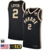 Fletcher Loyer #2 Purdue Boilermakers College Basketball Black Game Jersey - All Stitched
