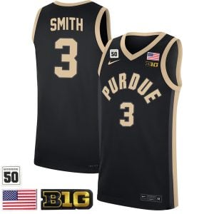 Braden Smith #3 Purdue Boilermakers College Basketball Black Game Jersey - All Stitched