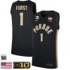 Caleb Furst #1 Purdue Boilermakers College Basketball Black Limited Game Jersey - All Stitched