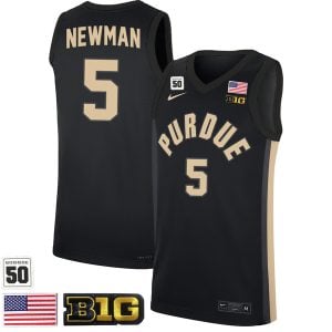 Brandon Newman #5 Purdue Boilermakers College Basketball Black Limited Game Jersey - All Stitched