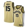 Zach Edey #15 Purdue Boilermakers College Basketball Gold Game Jersey - All Stitched