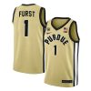 Caleb Furst #1 Purdue Boilermakers College Basketball Gold Game Jersey - All Stitched