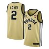 Fletcher Loyer #2 Purdue Boilermakers College Basketball Gold Game Jersey - All Stitched