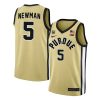 Brandon Newman #5 Purdue Boilermakers College Basketball Gold Game Jersey - All Stitched