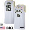 Zach Edey #15 Purdue Boilermakers College Basketball White Game Jersey - All Stitched