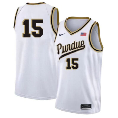 Zach Edey #15 Purdue Boilermakers College Basketball White Limited Game Jersey - All Stitched