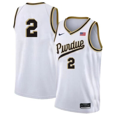 Fletcher Loyer #2 Purdue Boilermakers College Basketball White Limited Game Jersey - All Stitched