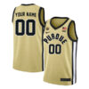 Purdue Boilermakers College Basketball Custom Gold Game Jersey - All Stitched