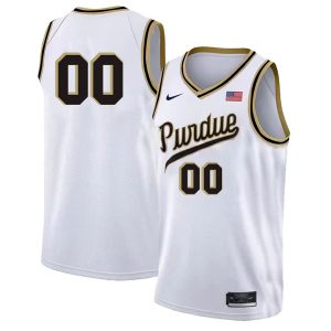 Purdue Boilermakers College Basketball Custom White Limited Game Jersey - All Stitched