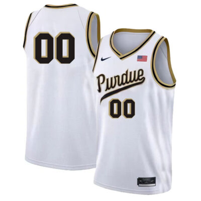 Purdue Boilermakers College Basketball Custom White Limited Game Jersey - All Stitched