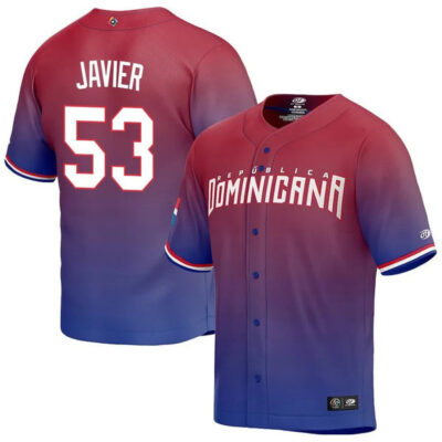 Dominican Baseball Cristian Javier World Baseball Classic Jersey - Red
