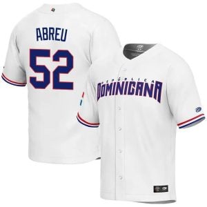 Dominican Baseball Bryan Abreu World Baseball Classic Jersey - White