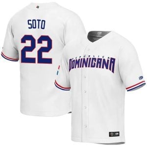 Dominican Baseball Juan Soto World Baseball Classic Jersey - White