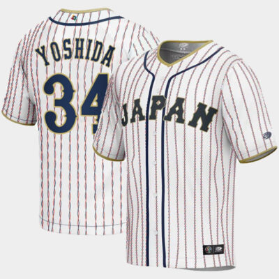 Masataka Yoshida #34 Japan Baseball World Baseball Classic Jersey - White
