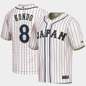 Japan Baseball Kensuke Kondo World Baseball Classic Jersey - White