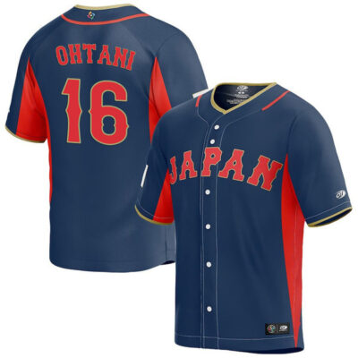 Shohei Ohtani #16 Japan Baseball World Baseball Classic Jersey - Navy