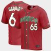 Mexico Baseball Jose Urquidy World Baseball Classic Jersey - Red