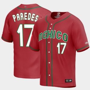 Mexico Baseball Isaac Paredes World Baseball Classic Jersey - Red