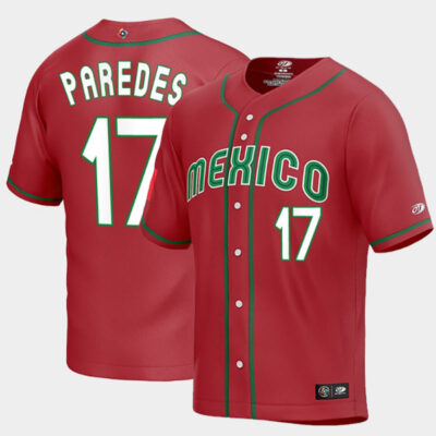 Mexico Baseball Isaac Paredes World Baseball Classic Jersey - Red