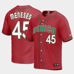 Mexico Baseball Joey Meneses World Baseball Classic Jersey - Red