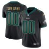 Philadelphia Eagles Black Gold Trim Vapor Limited Custom Jersey – All Stitched